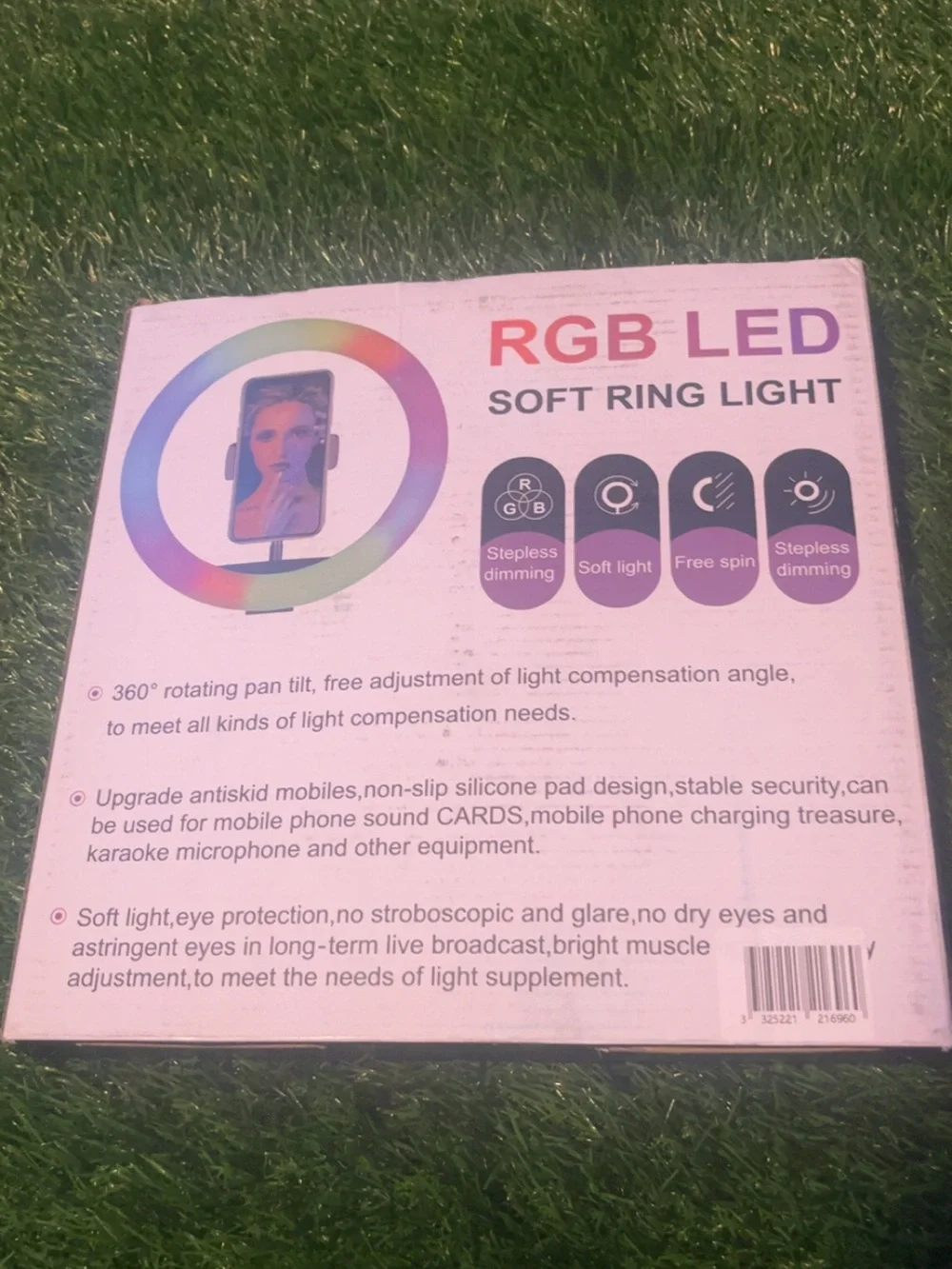 RGB LED Soft Ring Light (Multicolor) Phone Accessory